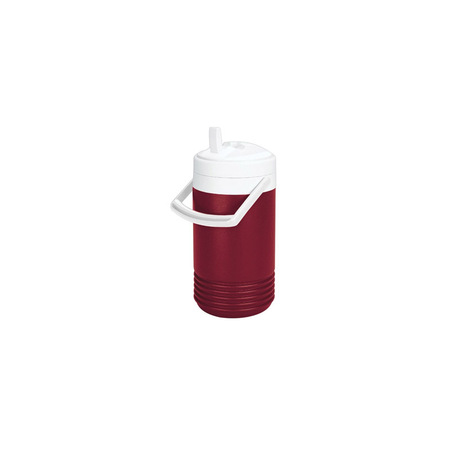 IGLOO Legend Beverage Cooler, 1 gal Cooler, Flip Spigot, Plastic, Red/White 2204